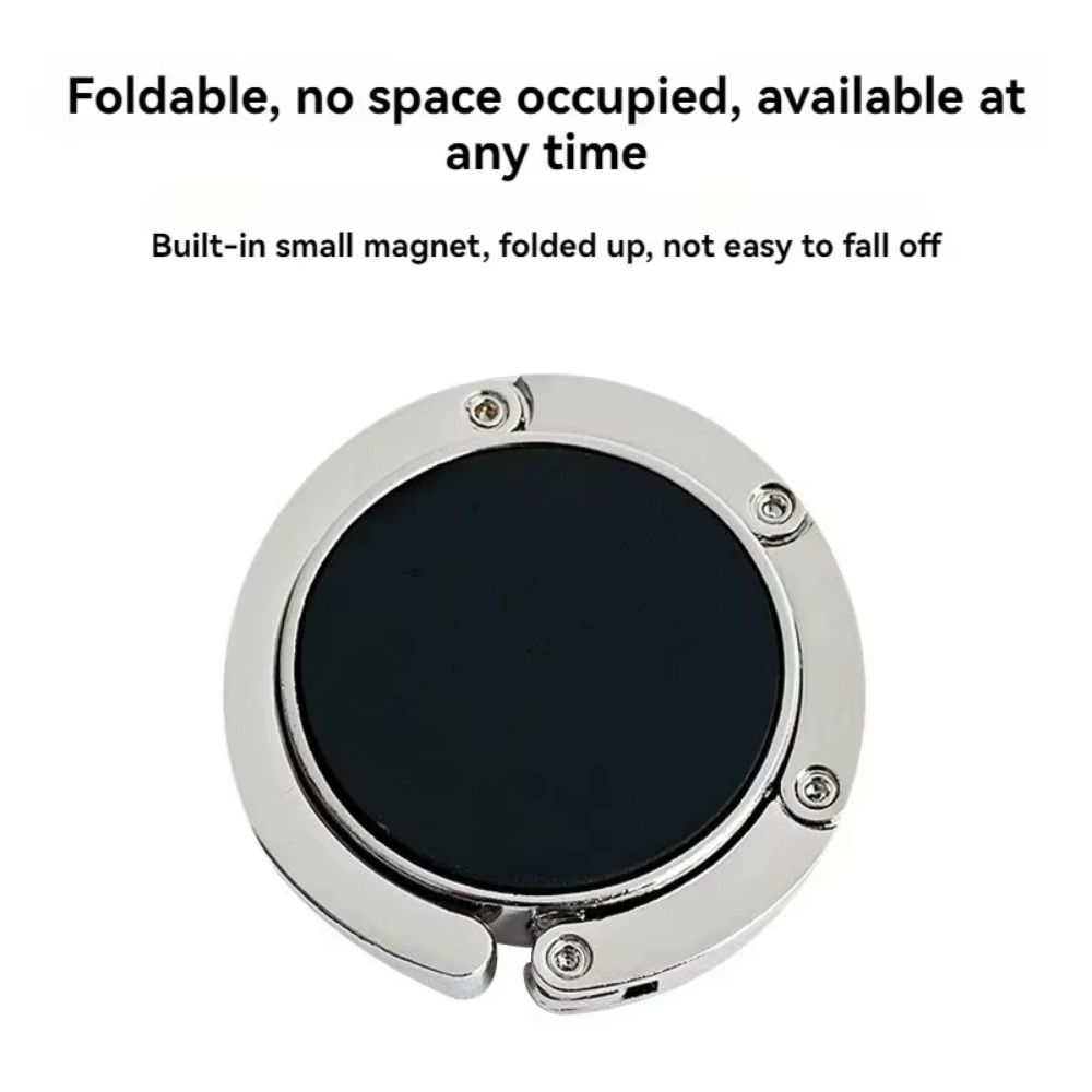 3pcs Portable Folding Table Bag Holders Storage Rack Hooks Hanging Hooks Handbag Hooks Universal