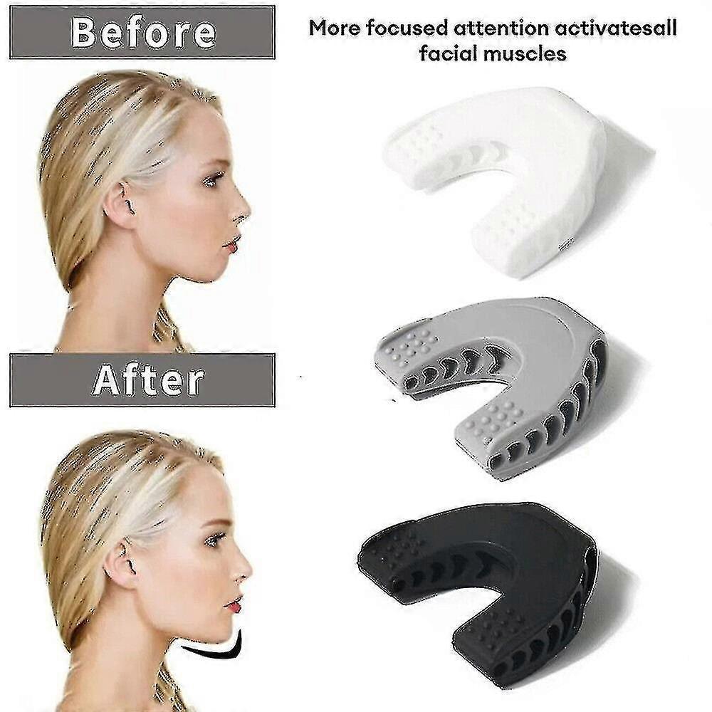 Jaw Exerciser 3 Resistance Levels Silicone Jawline Exerciser