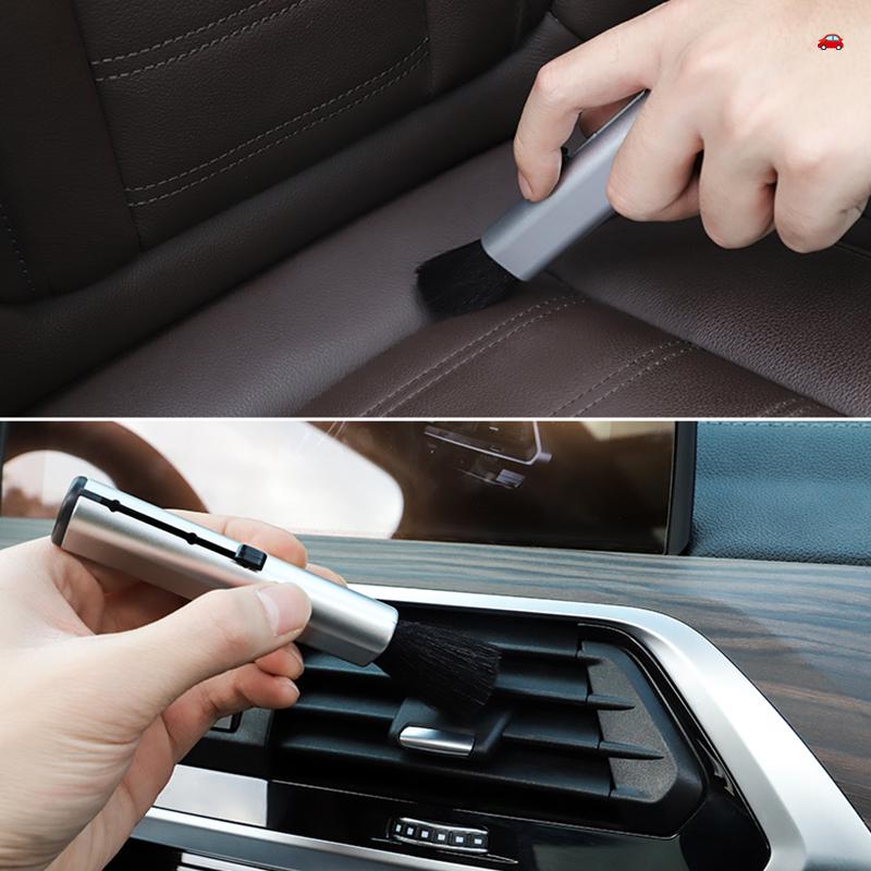 1Pcs Car Interior Cleaning Brush Air Vent Dust Removal Tools For Skoda Kylaq Elroq Kodiaq Octavia Enyaq Kamiq Scala Rapid Superb