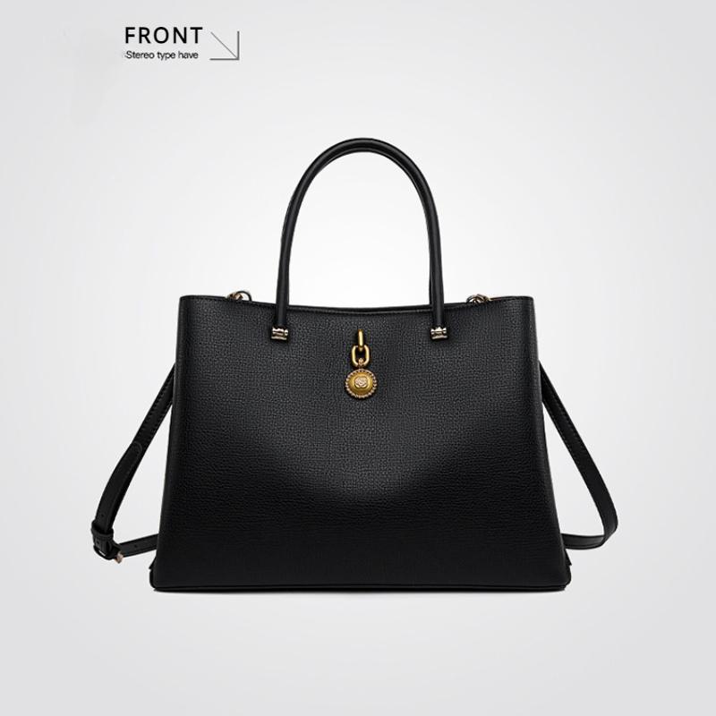 Urban Minimalist Large Capacity Tote Bag High-end Luxury PU Women's Handbags Fashion Practical Lady Office Workers Crossbody Bag Can Be One Shoulder