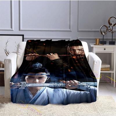 Mantas de franela con diseño de la serie Untamed Xiao Zhan Wang Yi Bo, Sábana, colcha para sofá, colcha de ocio para Siesta