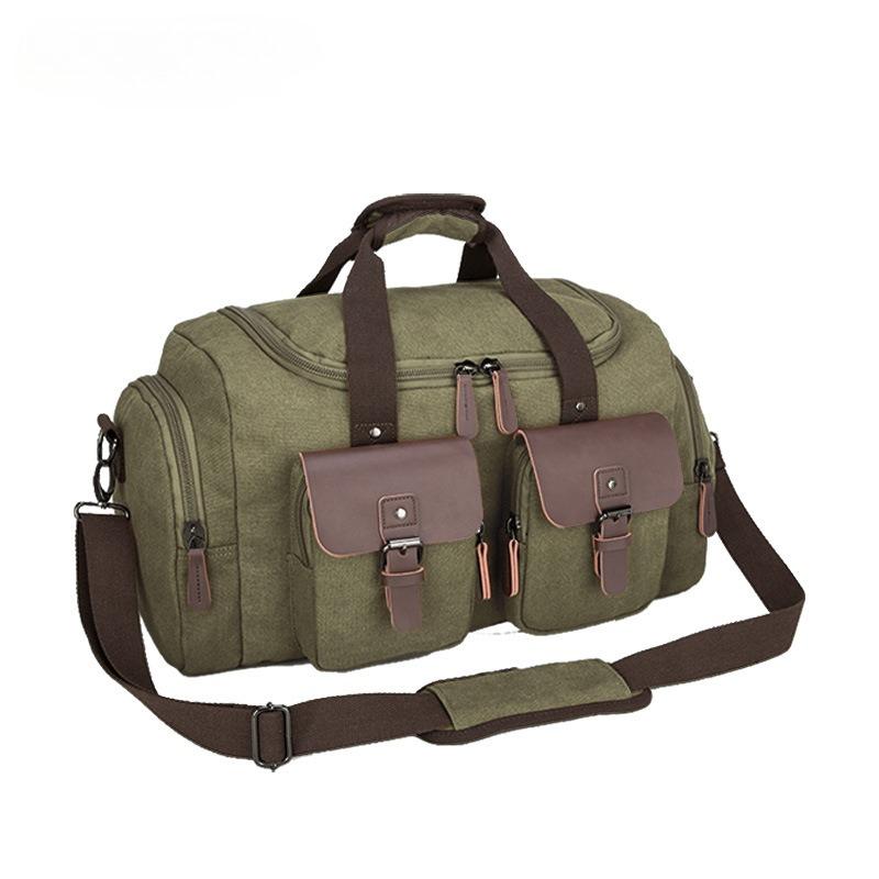 Wear-resistant 16A Microfiber Canvas Touring Bag Waterproof Short Distance Travel Luggage Bag Unisex Outdoor Sports Fitness Shoulder Crossbody Handbag