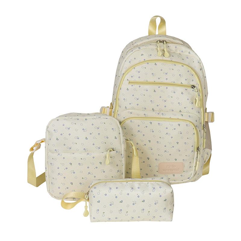 Schoolbag1011 New Trend Versatile Fashion Commuter Student Class Backpack High Value Niche Polka Dot Multi-layer Bag