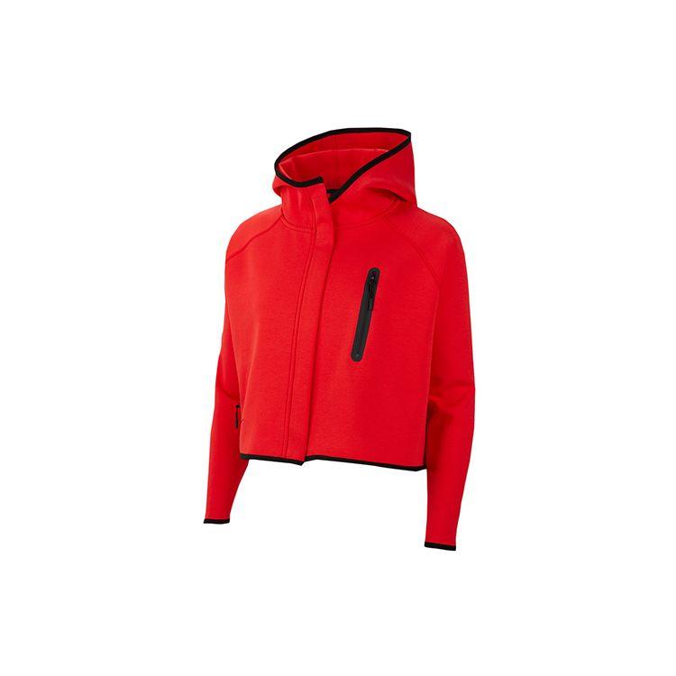 

Nike Спортивная флисовая повседневная спортивная куртка с капюшоном на молнии женская куртка красная BV3397-600 M