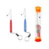 Quick Fish Unhooking Kit: Needle Stopper with Micro Lure Minnow, White Stripe Hook Remover, and Fishing Net Unhooker.