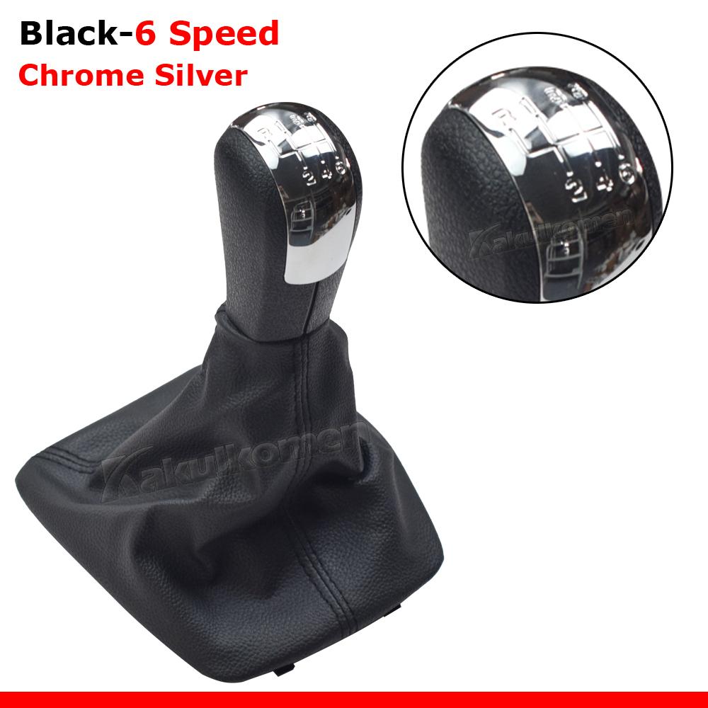 For Skoda Octavia 2 A5 A6 2004 2005 2006 2007 2008 2009 2010 2011 2012 2013 5/6 Speed Gear Lever Stick Shift Knob Leather Boot