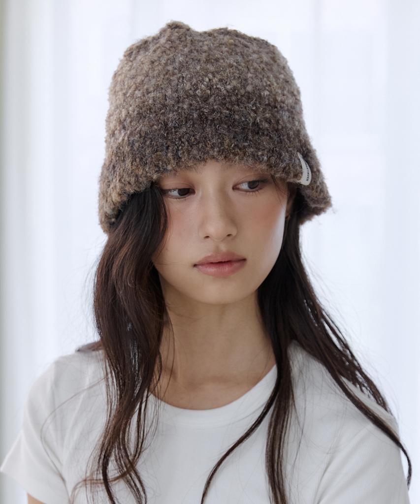 Lomaentinueo Teddy Boucle Bucket Hat (Brown)