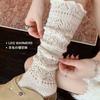 Hohle Wollstapel-Socken Schwere Arbeit Warme Gestrickte Mehrlagige Mittellange Socken Süße Und Vielseitige Socken