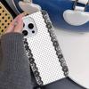 Czarny koronkowy wzór w kropki Lichee Skórzany Pokrowiec na Telefon Dla Xiaomi mi 15T X7 F7 X6 M7 X5 M6 F5 X4 X3 Pro Ultra GT NFC 4G 5G