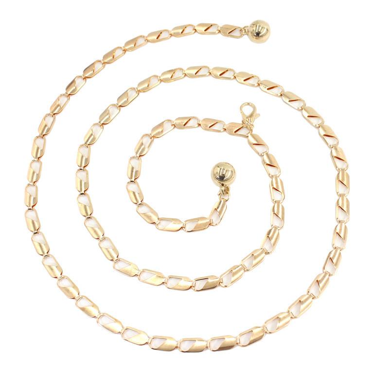 

Металлический крючок, регулируемая поясная цепочка, женское модное и универсальное декоративное платье, персонализированная цепочка, корейская версия золотой