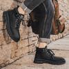 Mode 2024 Echtes Leder Klassische Outdoor High Top Freizeitschuhe Hohe Qualität Herrenstiefel Rutschfest Herren Winter Plüsch Schneestiefel