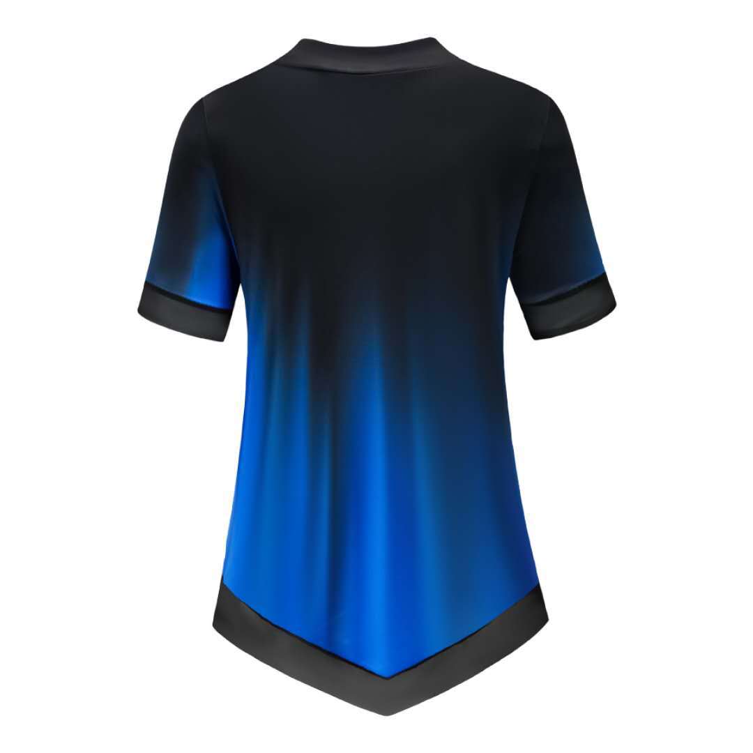 Весна-лето с круглым вырезом и градиентным принтом — фото 4