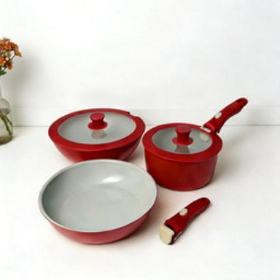 

Crimson Flame Detachable Non-stick Wok Wedding Festival Gift Set