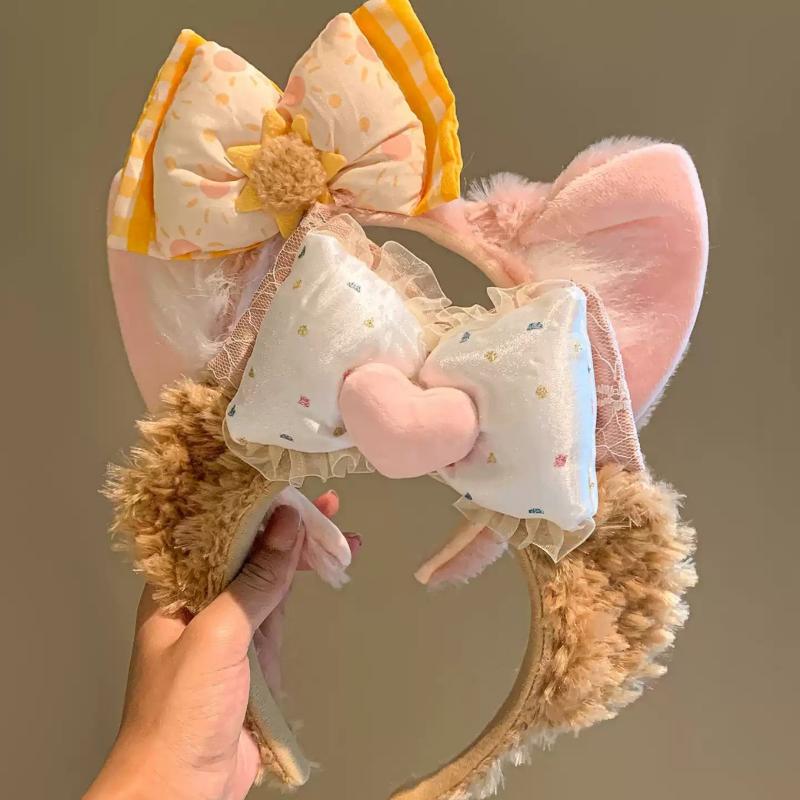 Lovely Stuffed Raccoon Headband For Women Face Washing Birthday Party Gathering Headpiece