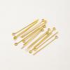 100pcs/lot 16 18 26 30 mm 14K 18K Gold Eye head Pins Eye Beads Crafs Charm Headpin For DIY Jewelry Making Supplies Accessories