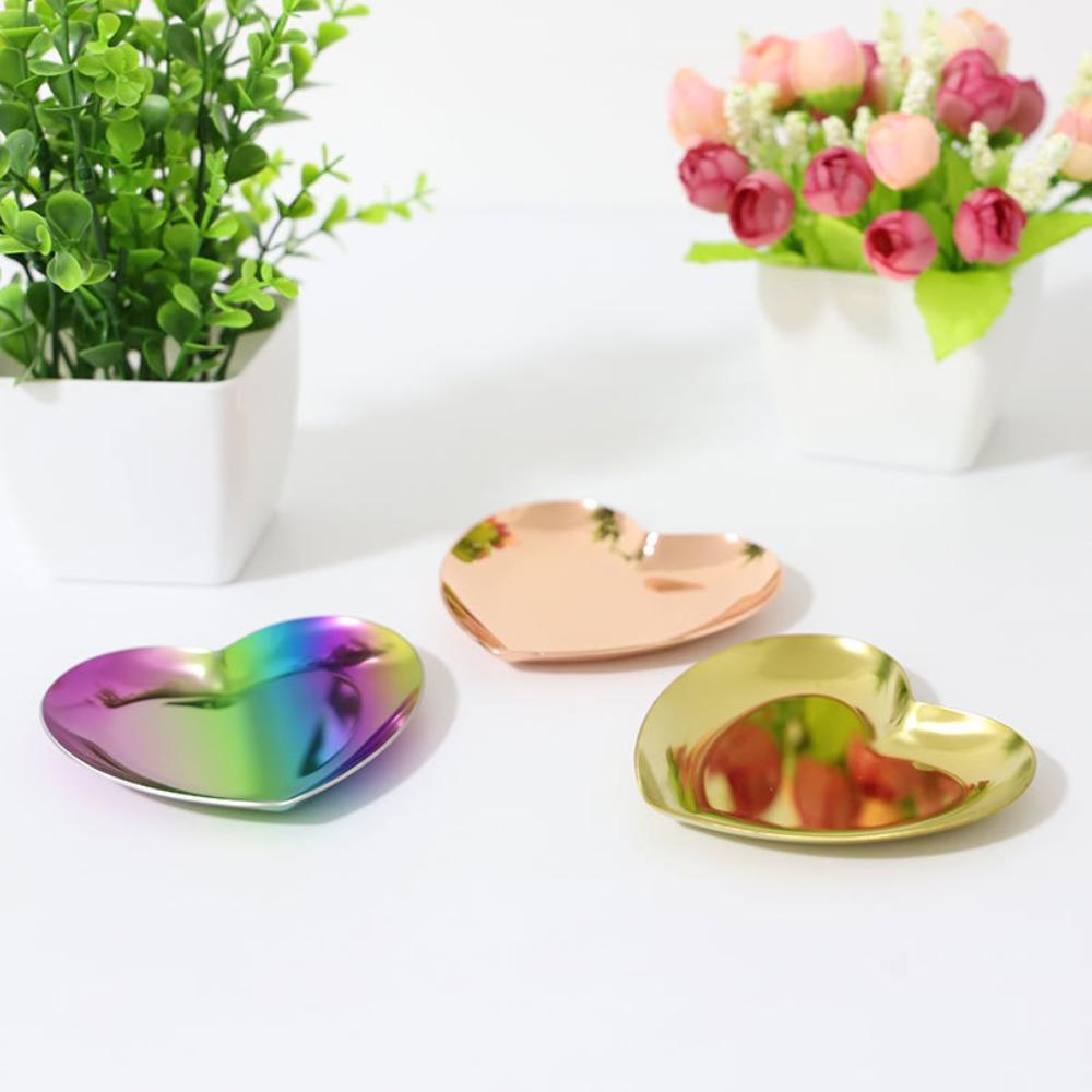 Multifunction Jewelry Tray Golden Jewelry Display Tray Bracelet Storage Plate Home Decoration