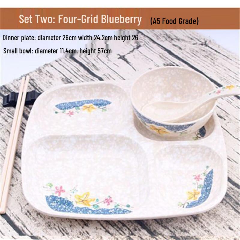 Jijun Melamine Commercial Multi-Compartment Serving Plate