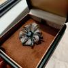 Royal Blue Bow S925 Sterling Silver Brooch & Pendant - Luxury Dual-Use Suit Accessory Corsage
