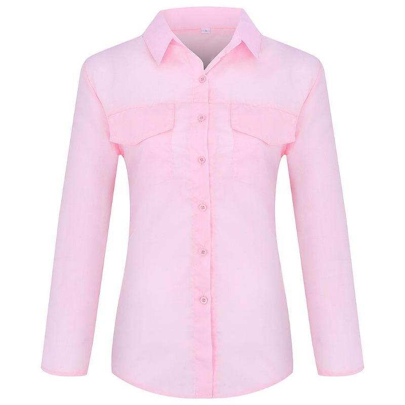 Women's Spring and Summer Lapel Long Sleeved Shirt