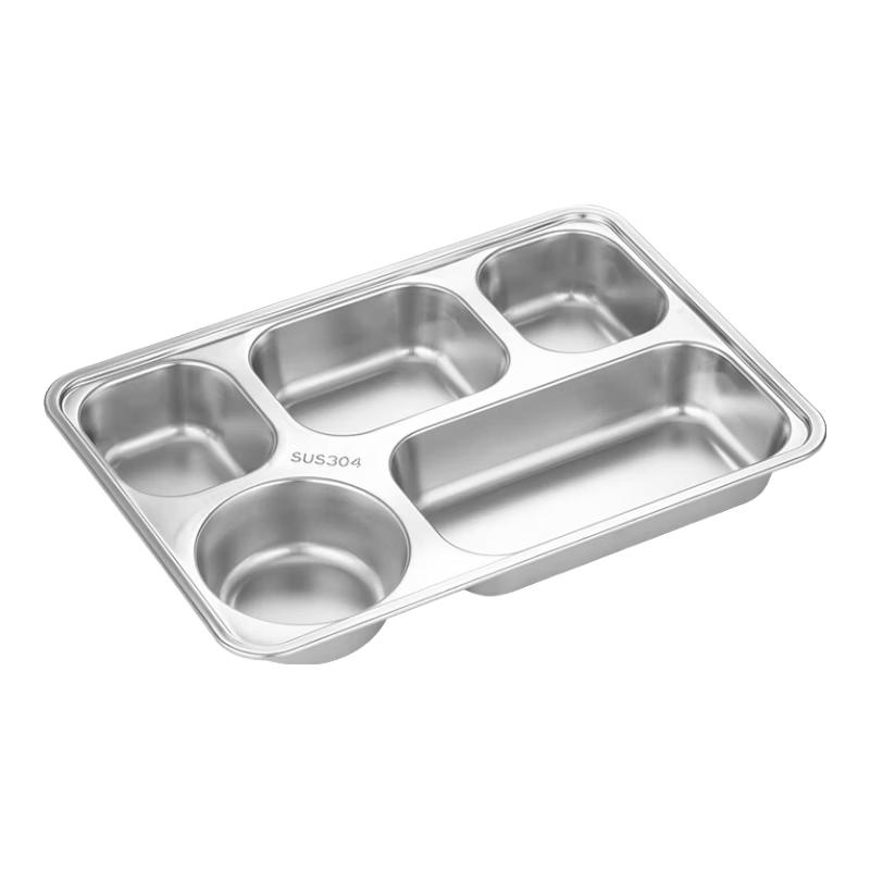 

304 Stainless Steel Divided Food Tray