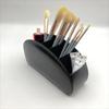 High Quality 5 Grid Remote Control Holder Multipurpose PU Leather Cosmetics Brush Storage Holder Stationery Organizer Case