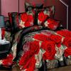 Fashion Home Decor 3D Duvet Cover Pillowcase Quilt Bedding Set Queen King Pretty Rose Flower