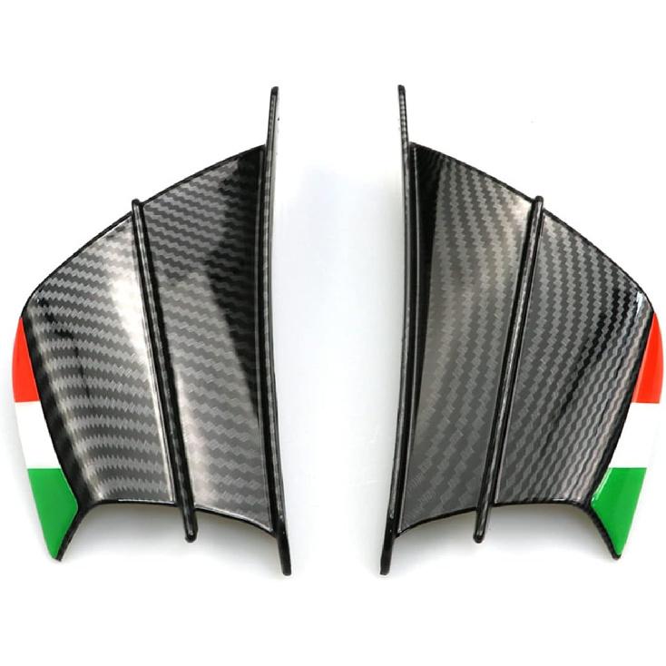 Slina Motorcycle Winglet Aerodynamic Wing Kit Spoiler Fit for Ducati 899 959 1198 1198S 1199 1299 Panigale V4 V4S V4R V2 Supersport S (Color : Bright