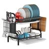 Versatile Dishes and Cutlery Organizers for Countertops Sturdy Iron Rack Art Constructions Stylish Storage Solution