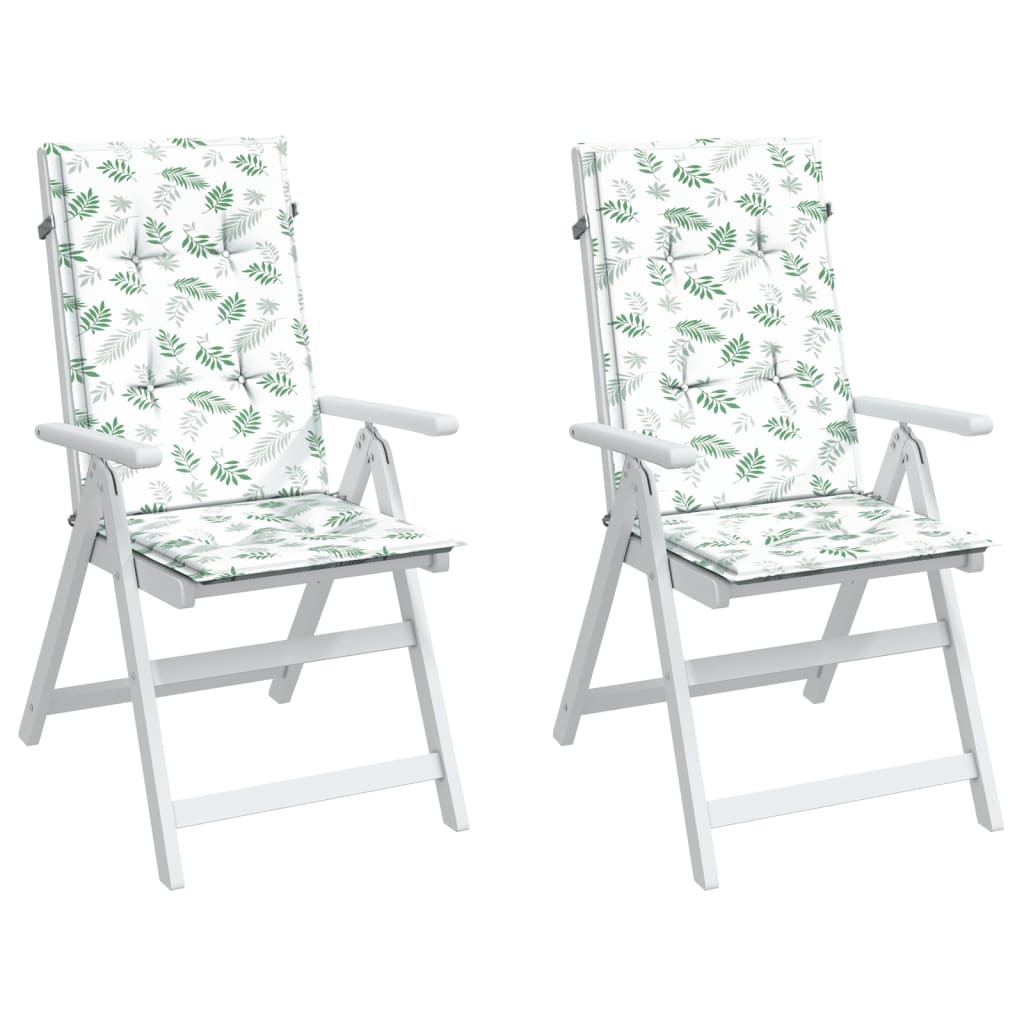 Hochlehner Cushions 2 pcs Leaf Pattern Fabric