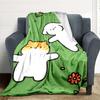 1pc Pet Friends Pattern Blanket Warm, Cozy, And Soft, Suitable for Sofas, Beds, Cars, And Office Use.Perfect for Camping And Travel, Making It a Great