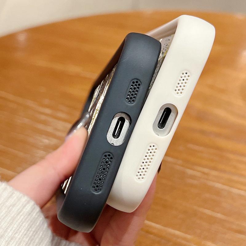 Für iPhone 16 Pro Max 15 Plus 14 Pro 13 12 11 XS XR 8 7 Telefon Fall Shell Weiß Blume Drucken TPU Matte Stoßfest Weiche Silikon Zurück Abdeckung