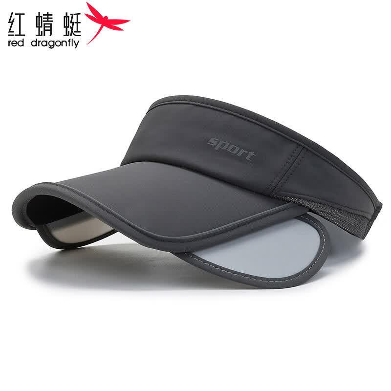 Red Dragonfly Men s Summer UV Protection Sun Visor Hat Hat Circumference (56-60CM)