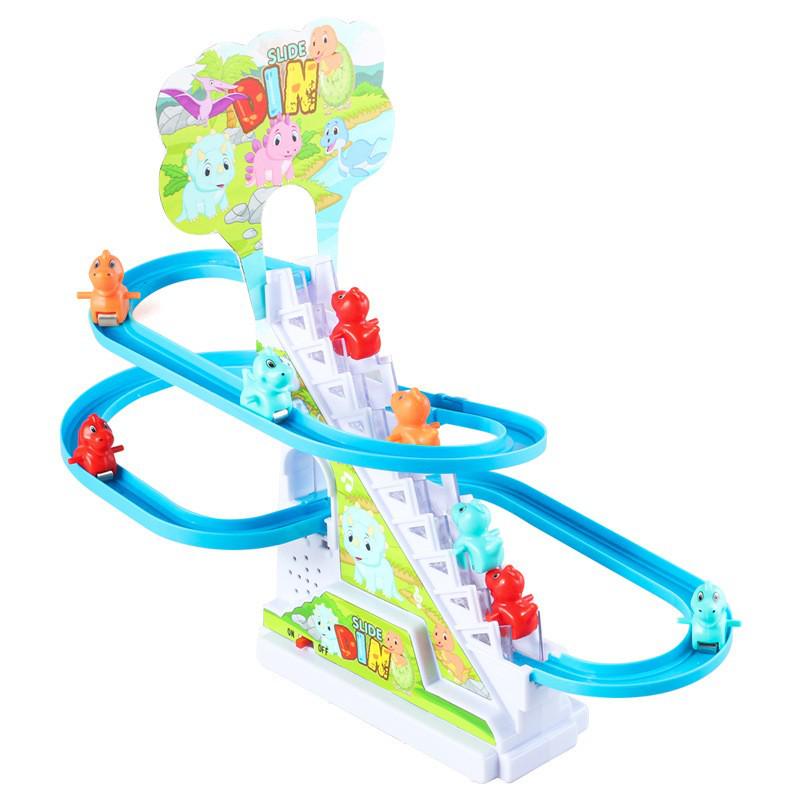 Interactive Electric Little Yellow Duck Climbing Stairs Toy with Music - Educational and Fun for Kids