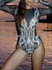 Women's Mesh Sun Protection Russian Swimsuit