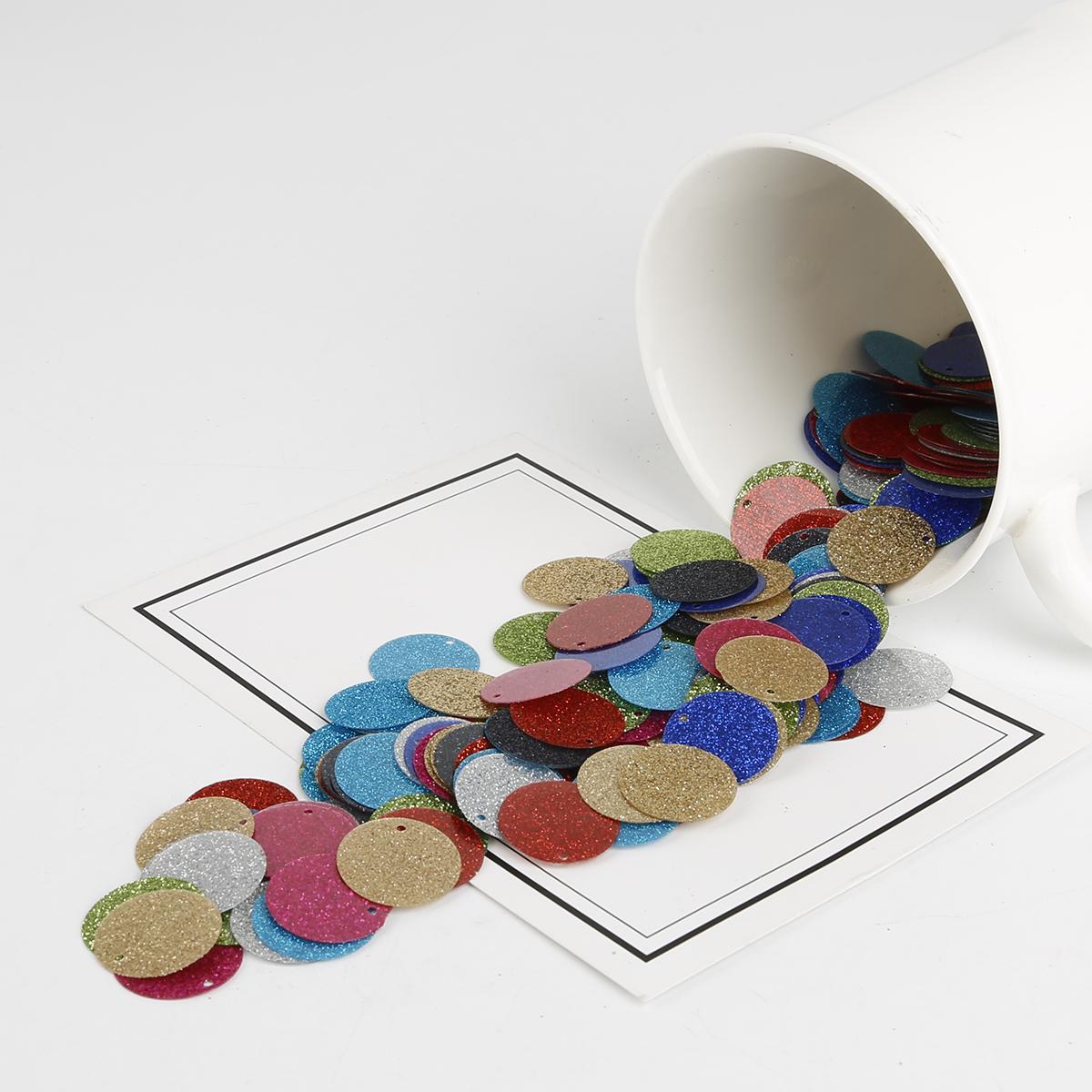 

110 шт. блестящие блестки 20 мм ПВХ плоские круглые свободные блестки женские аксессуары для самостоятельного шитья свадебные поделки украшения одежды чёрный