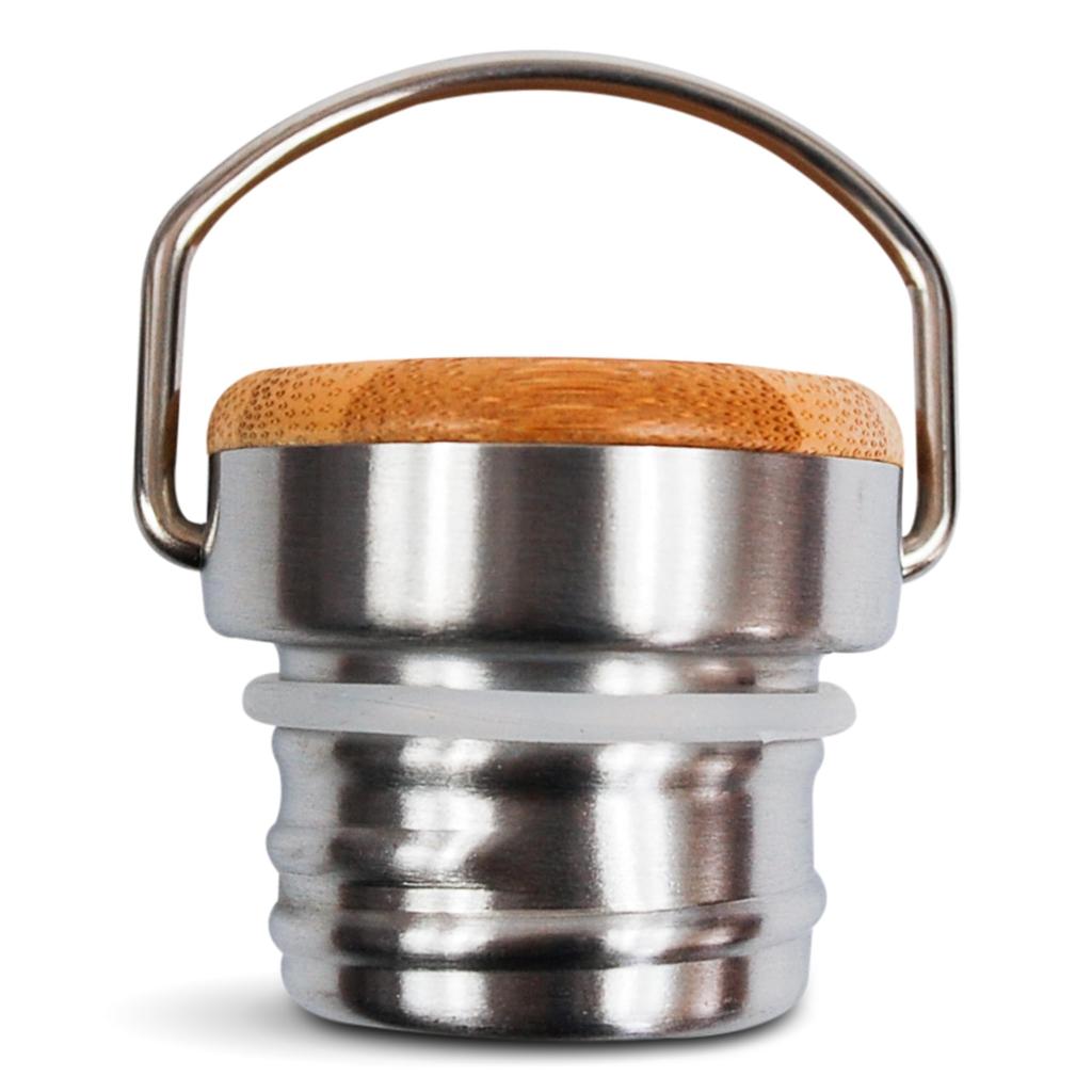 [mana.] ORGANIC LIVING Stainless Steel Long Bottle, 500ml, Double-walled Vacuum Structure, Keeps Drinks Warm for Long Hours