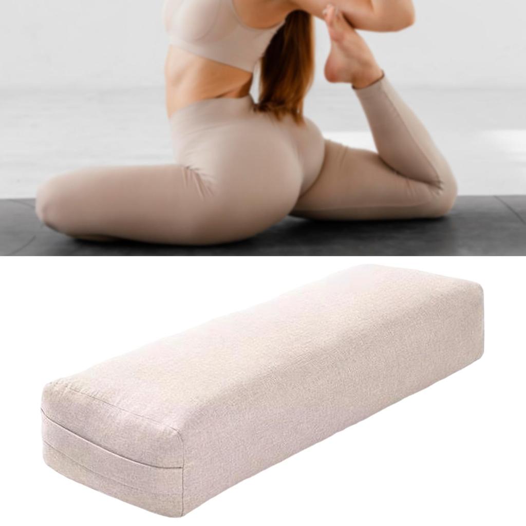 Yoga Bolster Pillow Multifunctional Practical Portable Long Yoga Pillow Women Easy to Clean Yin Yoga Comfort Cushion with Handle
