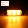 1PCS 3LED Strobe Warning Grille Flashing Lights Emergency Universal Trailer Truck Police Strobos Car Security Signal Lamp 12-24V
