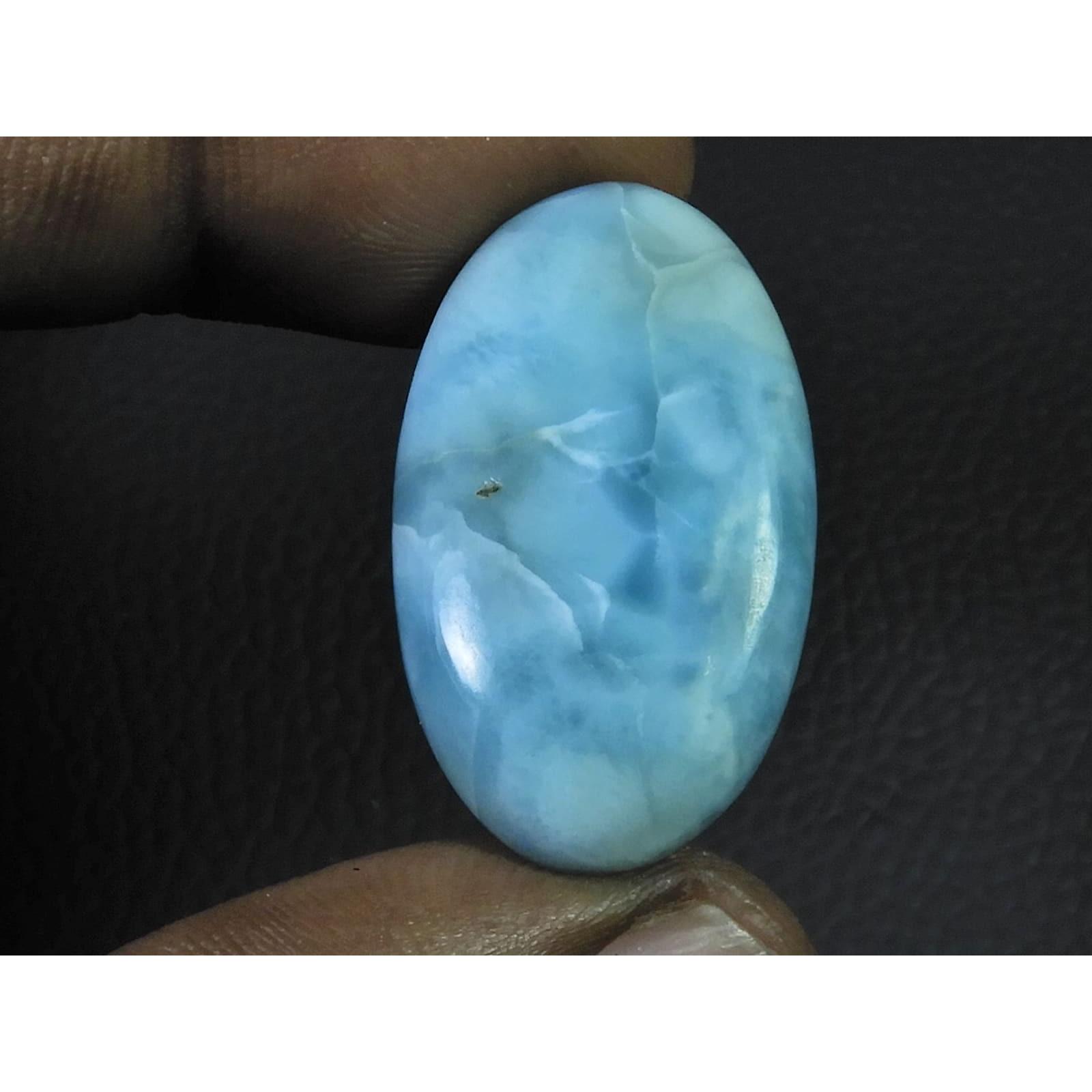 

18X32X06 MM Natural Blue Larimar Pectolite Healing Crystal Gemstone 34Cts. C-604
