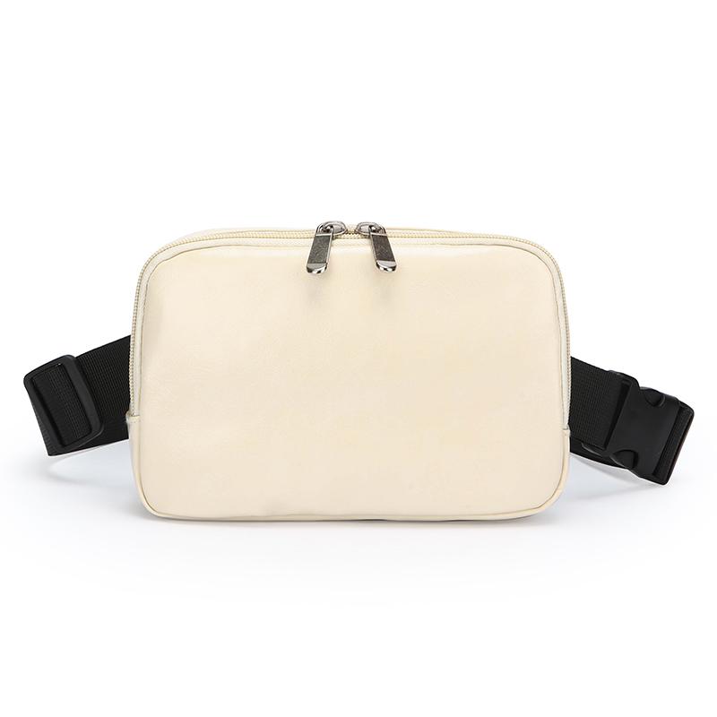 

Унисекс Минималистичная Нагрудная Сумка - Однотонная ПУ Поясная Сумка для Телефона и Необходимых Вещей (Популярная сумка-слинг кроссбоди для поездок на работу) белый