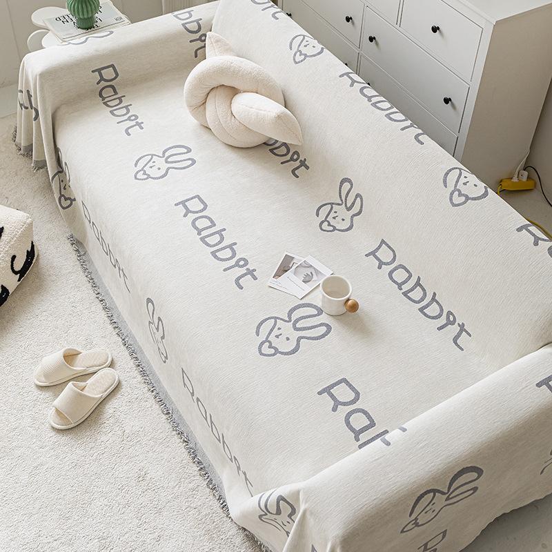 

Cartoon Simple Chenille Sofa Towel Cover Cloth Sofa Cover Universal Cover Four Seasons Universal Non-Slip Cover 180*130cm