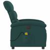Electric Massage Chair Dark Green Fabric
