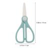 Ceramic Scissors Safety Kitchen Gardening Gadget Food Handle Pp Zirconia Nanomaterials Shear Travel