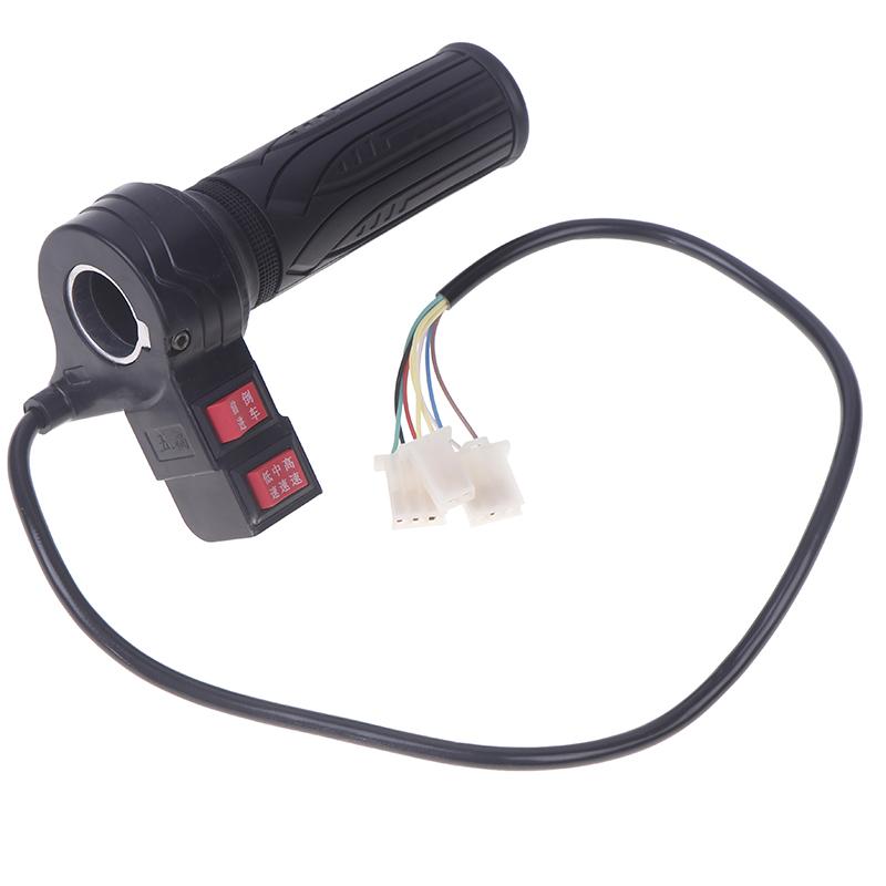 Ebike Twist Throttle Controller With Push Forward And Reverse Botton Electric Bike Throttle Control Speed Handle Grip