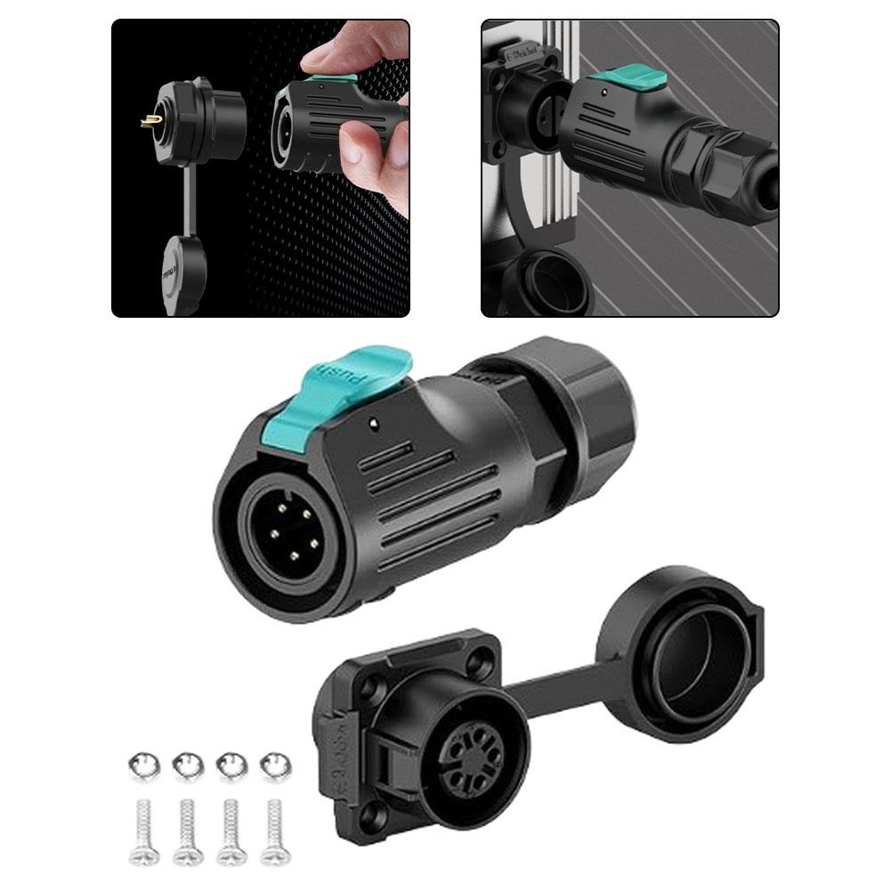 1pc Waterproof LP12 Connector Power Sensor 2-6Pin For Automation Equipment LED Lighting Electronic Devices Security Systems