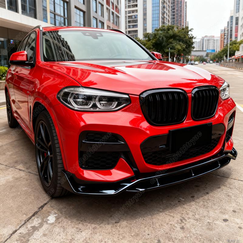For BMW X3 G01 X4 G02 M Sport M40i M40d 2017 2018 2019 2020 2021 Automobile Front Bumper Lower Lip Spooler Splitter Body Kit