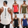 Hochwertiges Fitnessstudio Herren Muskel Ärmelloses Tanktop T-Shirt für Bodybuilding