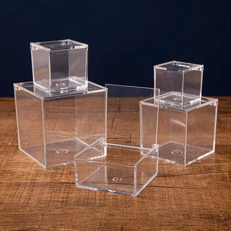 Exquisite Flip-Top Transparent Acrylic Candy Box for Wedding Favors