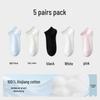 Damen-Kniebundsocken aus reiner Baumwolle mit Spitze - Antibakteriell, Hohe Elastizität, Atmungsaktiv, Vertikale Streifen für Frühling und Herbst.