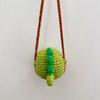 Crochet Animal Pattern Pendant Car Rearview Mirror Knitted Hanging Ornament Interior Charm Decoration Gift for Women Men